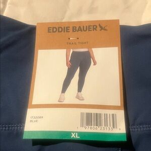 NWT Eddie Bauer Navy Trail Tights